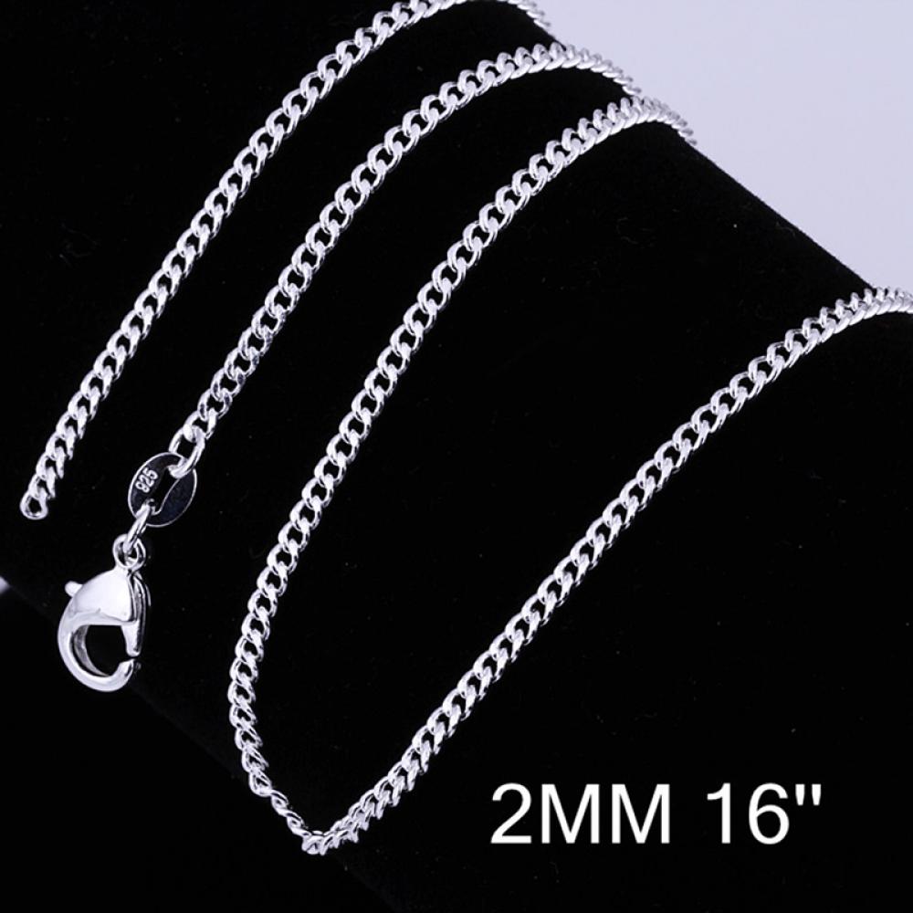 5 Pack Necklace Chains Bulk for Jewelry Making, Bulk Necklace Chains Silver  Plated Cable Chains for Jewelry Making 